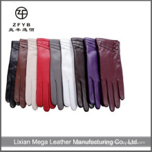 Frauen italienischen echten Nappa Leder Winter Warm SIMPLE Handschuhe